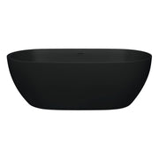 Luciana Solid Surface Bath, 1690mm, Matte Black