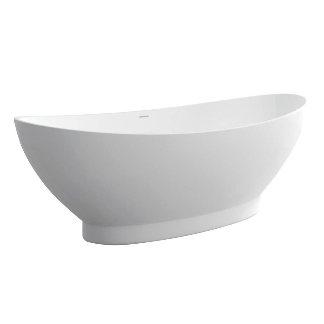 Antonia Solid Surface Bath, Matte White