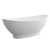Antonia Solid Surface Bath, Matte White