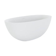 Sasso Solid Surface Bath, 1550mm, Matte White