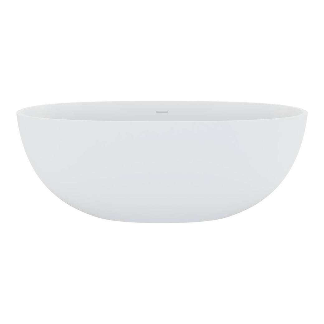 Sasso Solid Surface Bath, 1650mm, Matte White