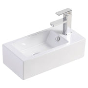 Linea Right-Hand Wall Basin, Gloss White