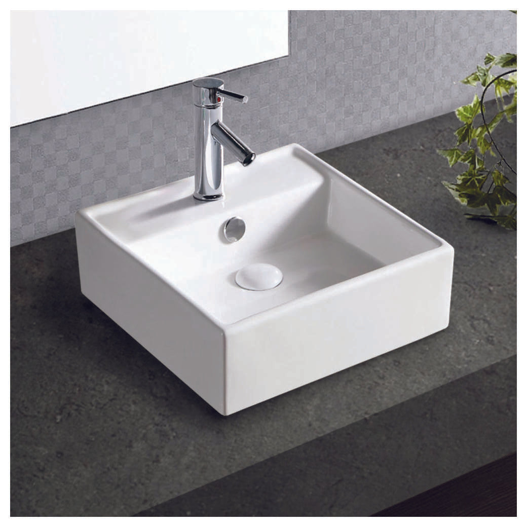 Helen Junior Above Counter Basin, Gloss White