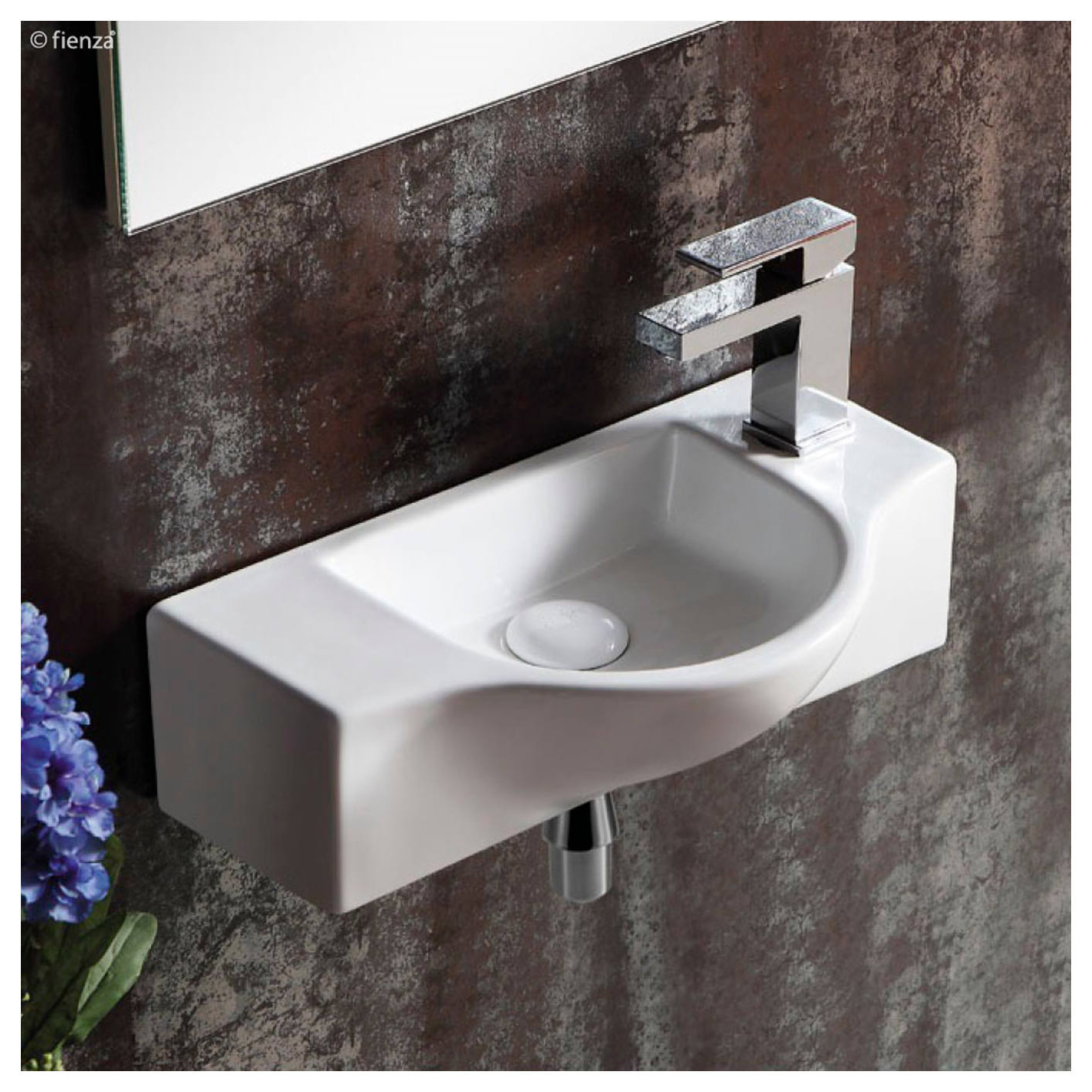 Charlotte Wall Basin, Gloss White