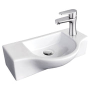 Charlotte Wall Basin, Gloss White