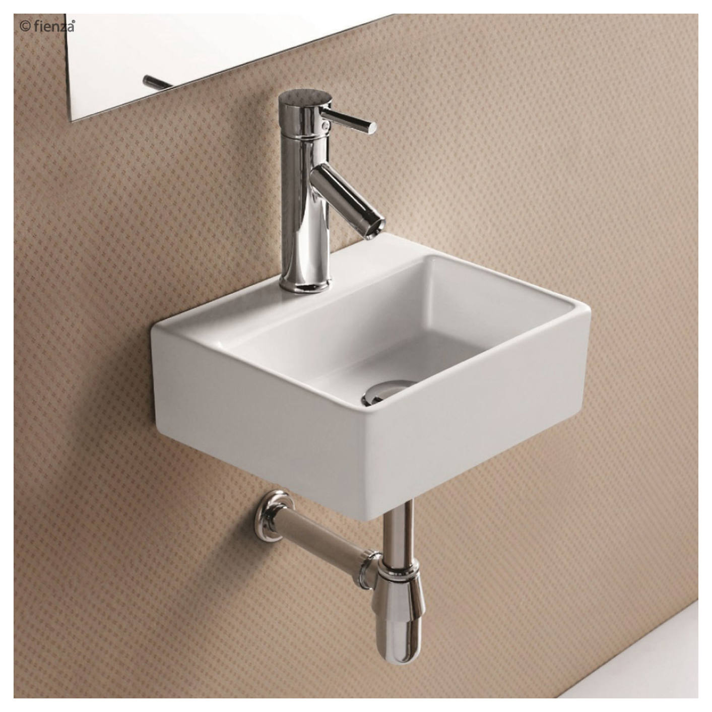 Modena Baby Above Counter Basin, Gloss White