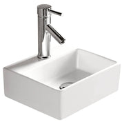 Modena Baby Above Counter Basin, Gloss White