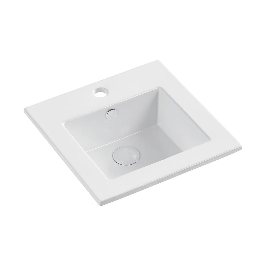 Allison Fully-Inset Basin, 3TH, Gloss White