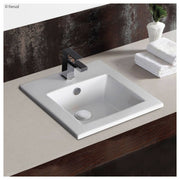 Allison Fully-Inset Basin, 3TH, Gloss White