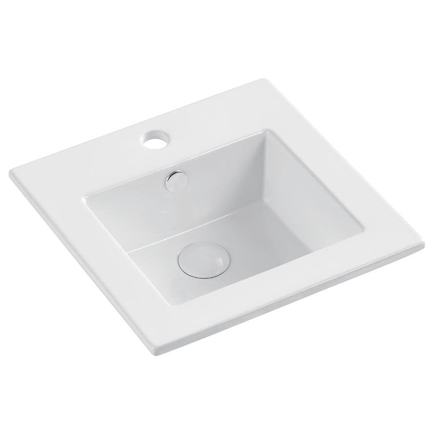 Allison Fully-Inset Basin, 1TH, Gloss White