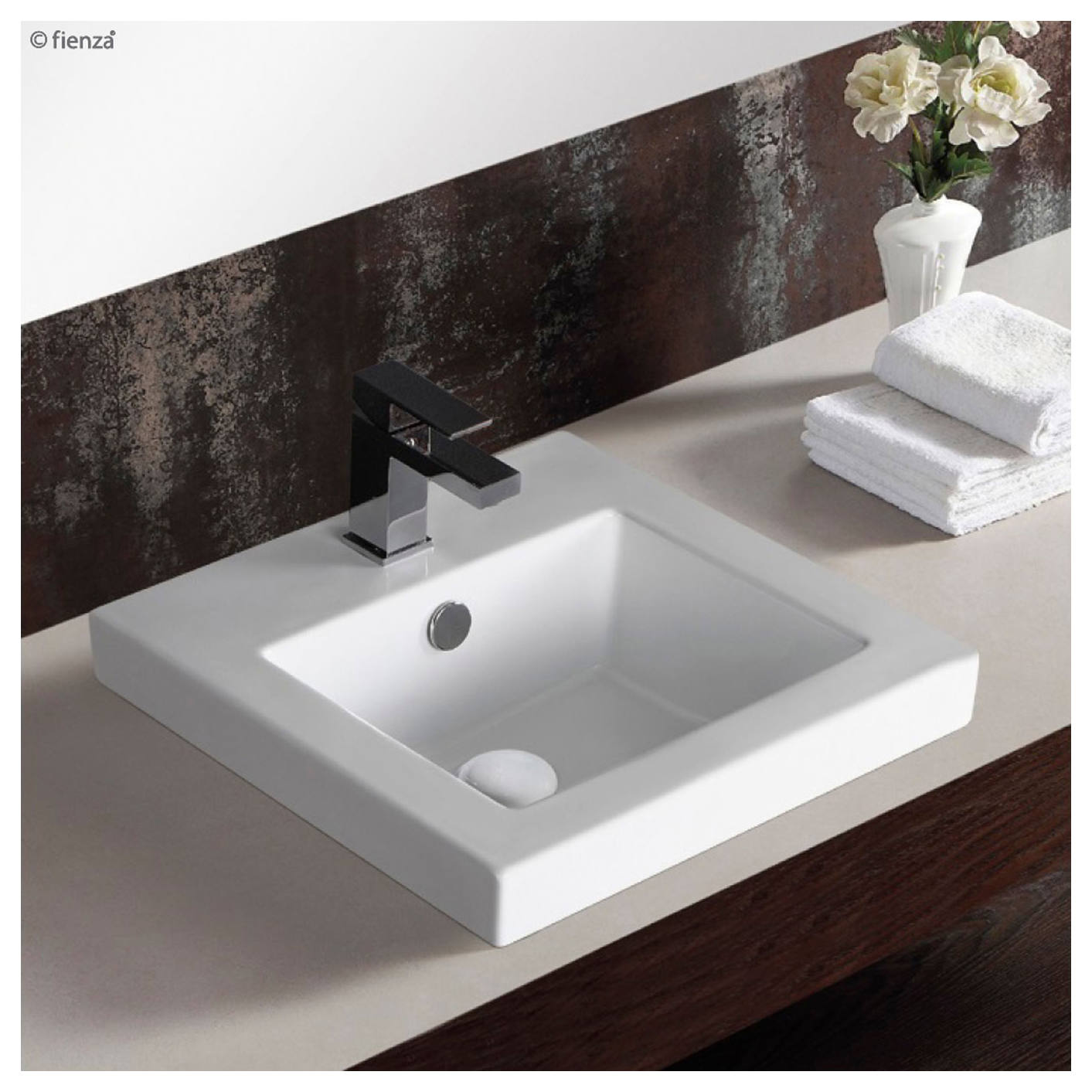 Alison Semi-Inset Basin, Gloss White