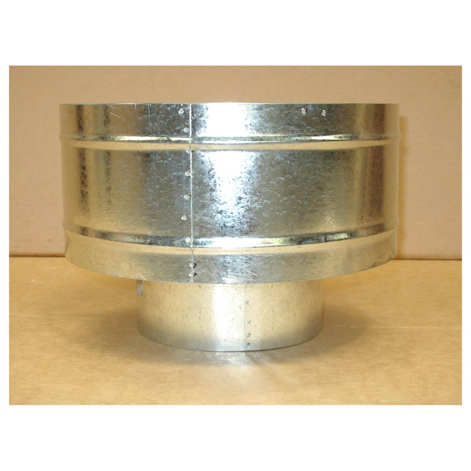 6 Inch Galvanised Gas Cowl w/Single Skin (150mm)