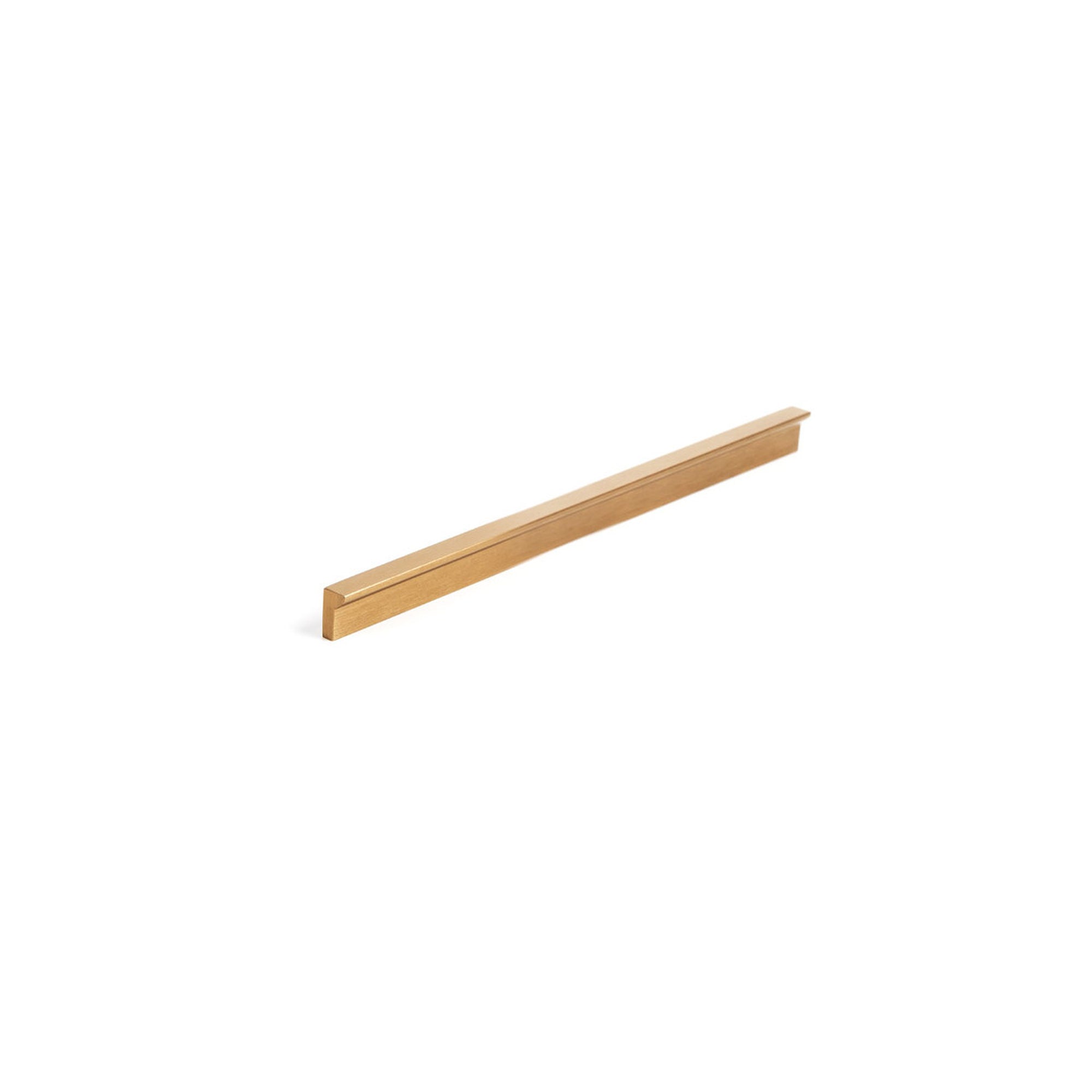 Angle Pull Handle 128mm Brushed Dark Brass