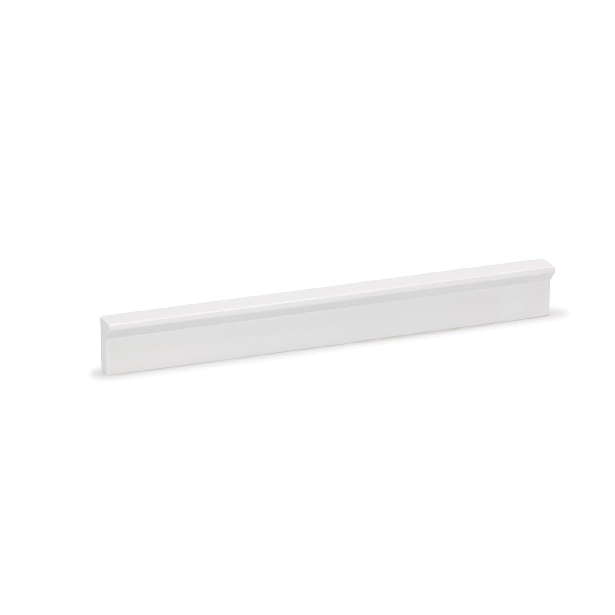 Angle Pull Handle 128mm Matt White