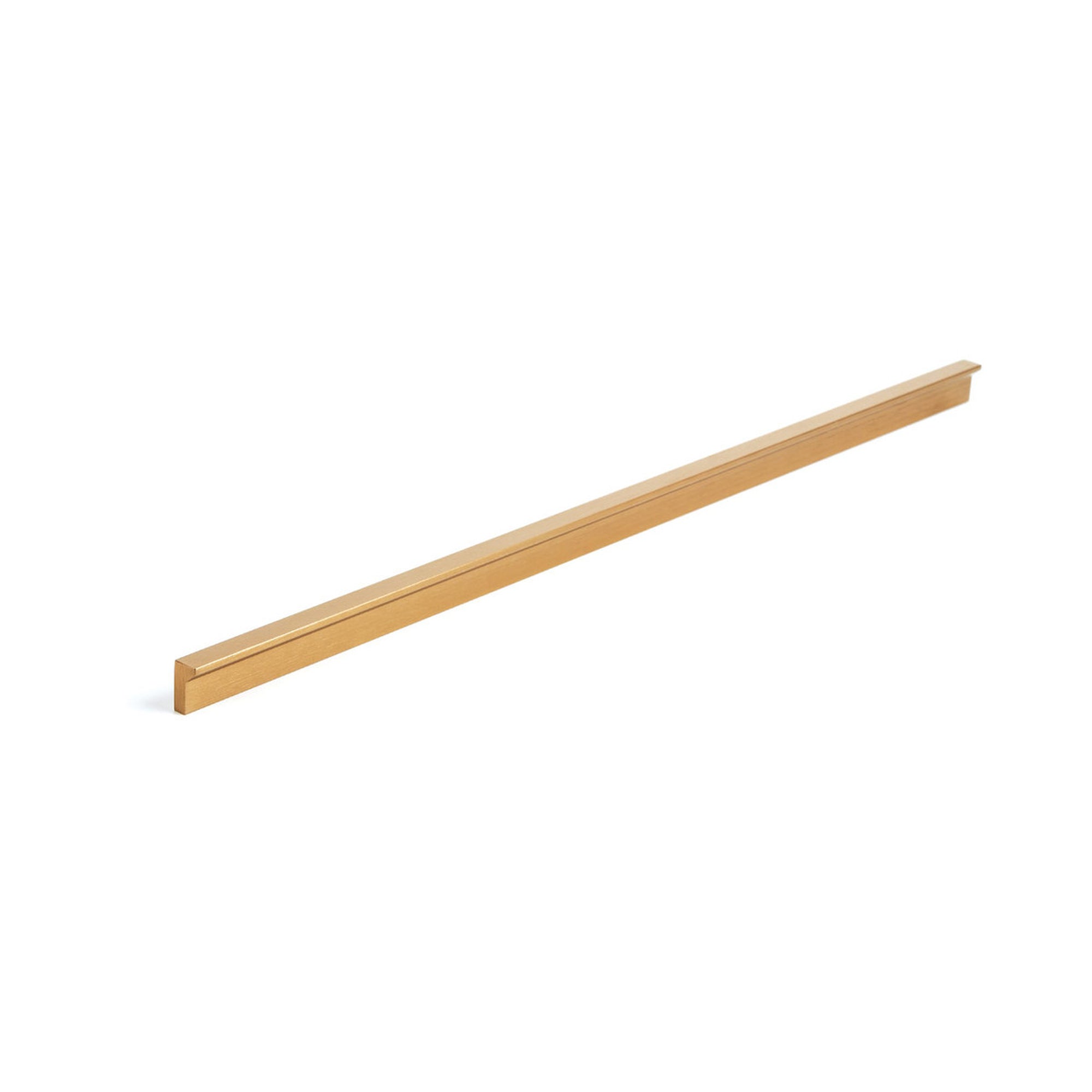 Angle Pull Handle 480mm Brushed Dark Brass