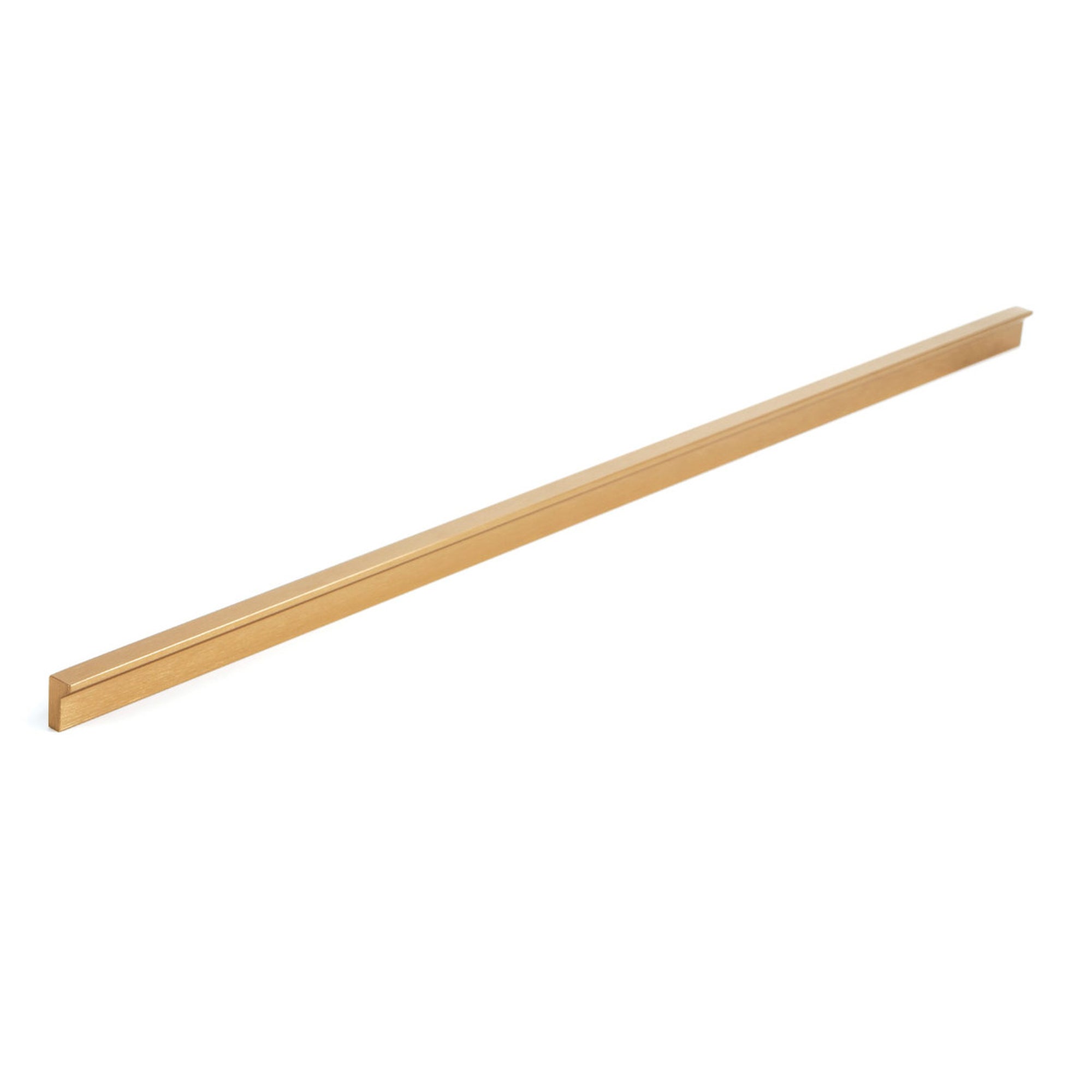 Angle Pull Handle 640mm Brushed Dark Brass