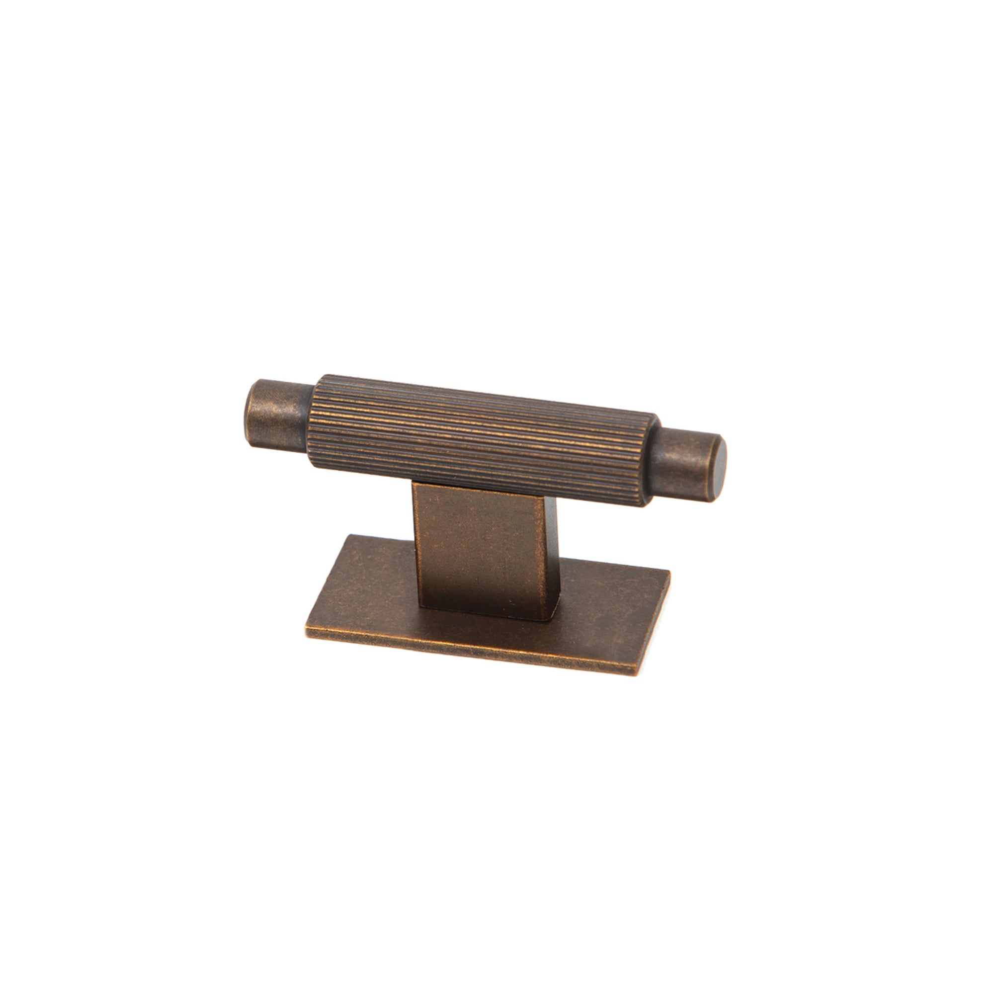 Momo Arpa T Knob and Backplate 70mm Antique Brass