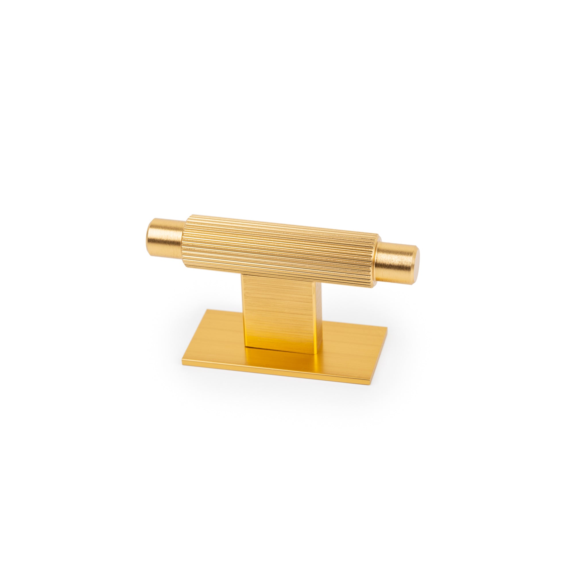 Arpa T Knob and Backplate 70mm Dull Brushed Dark Brass