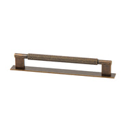 Momo Arpa D Handle and Backplate 192mm Antique Brass