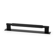 Arpa D Handle and Backplate 192mm Dull Brushed Black