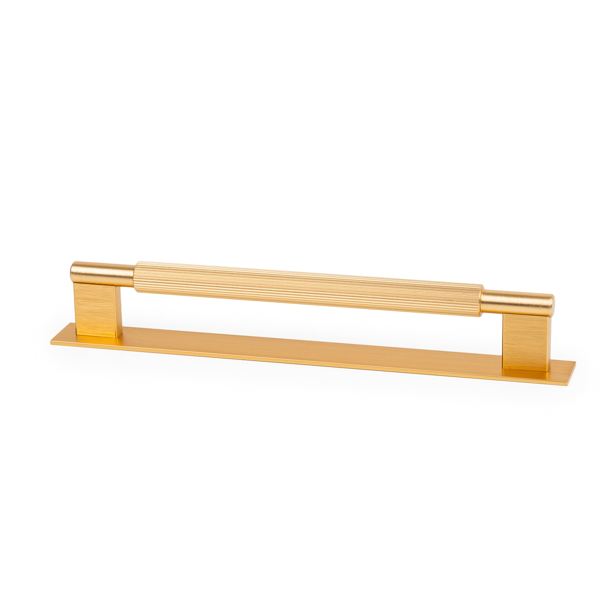 Arpa D Handle and Backplate 192mm Dull Brushed Dark Brass