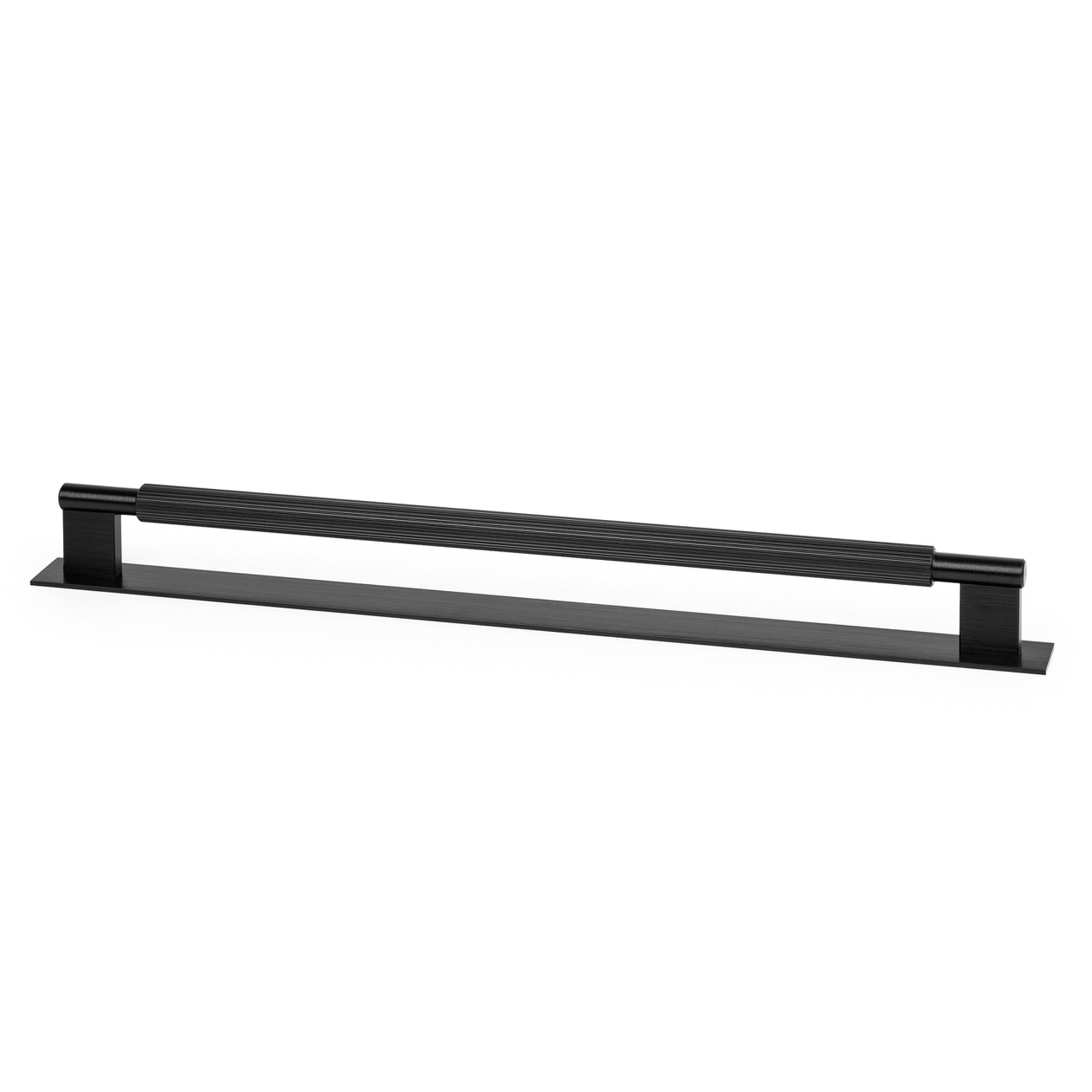 Arpa D Handle Backplate 320mm Dull Brushed Black
