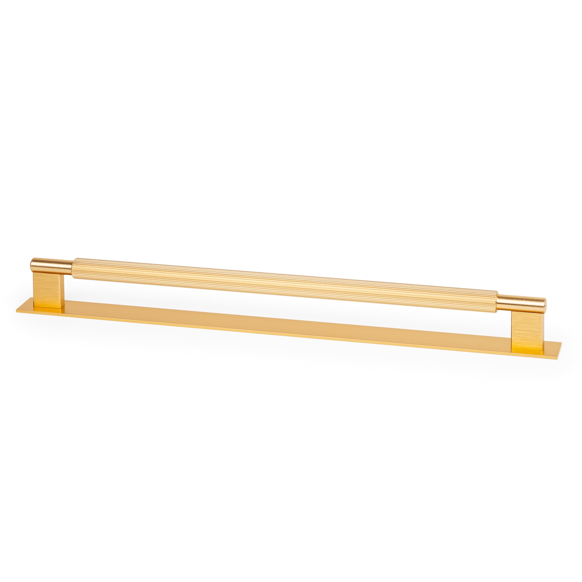 Arpa D Handle and Backplate 320mm Dull Brushed Dark Brass