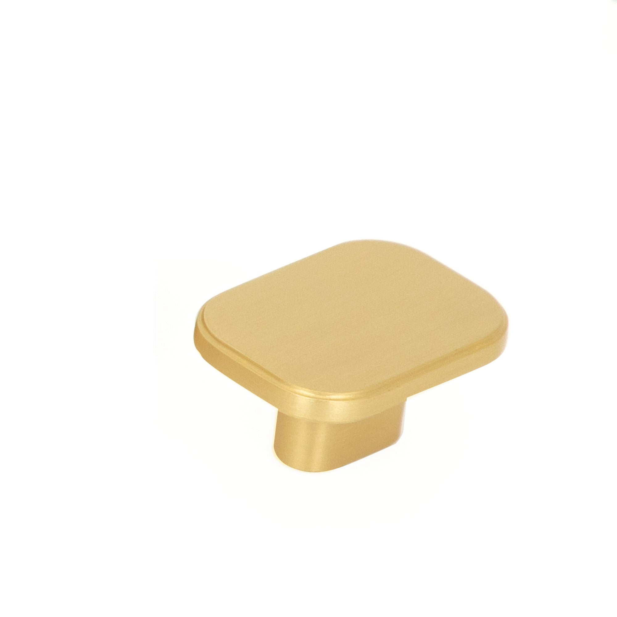 Aspen Solid Brass Knob Brushed Satin Brass