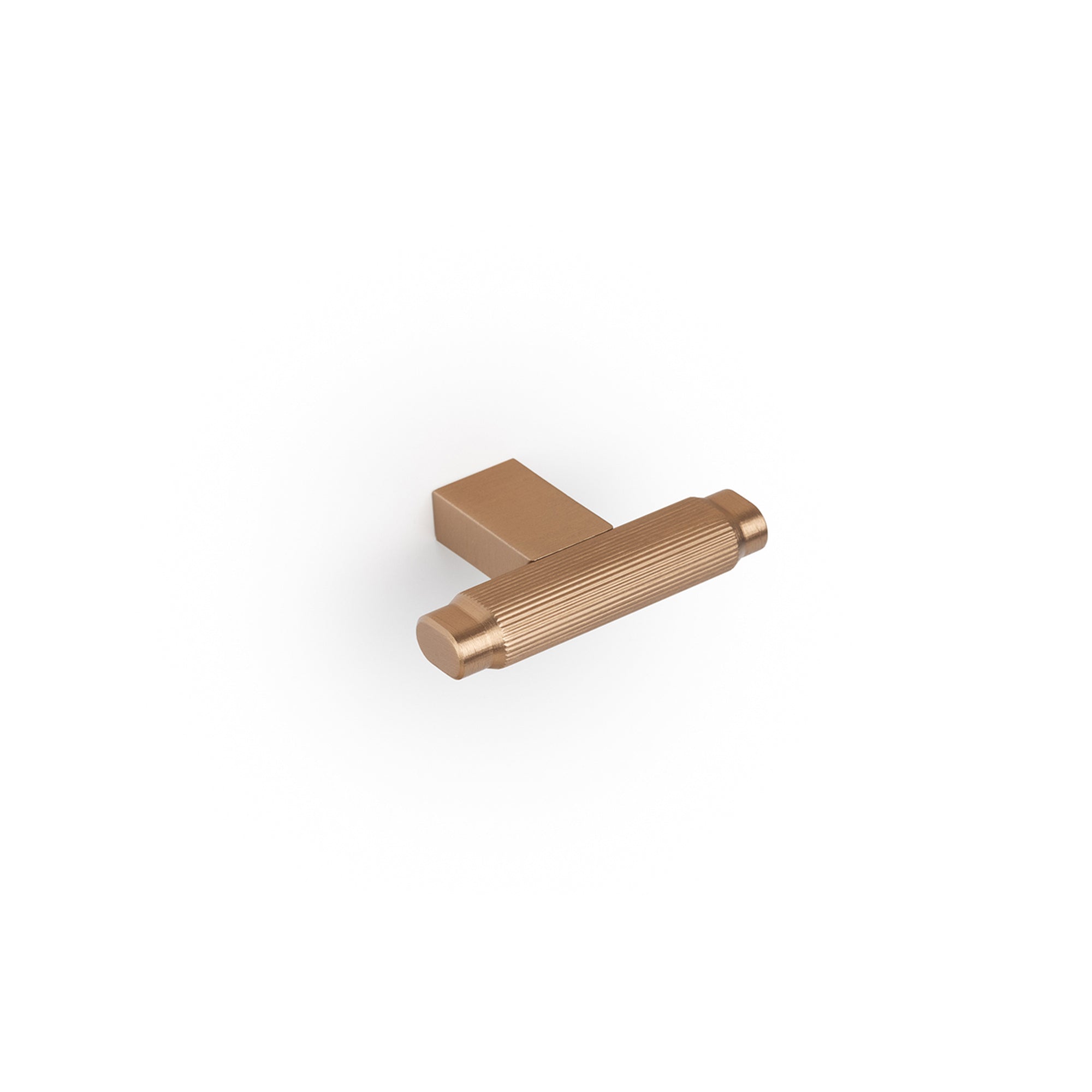 Momo Brooklyn T Knob Brushed Dark Brass
