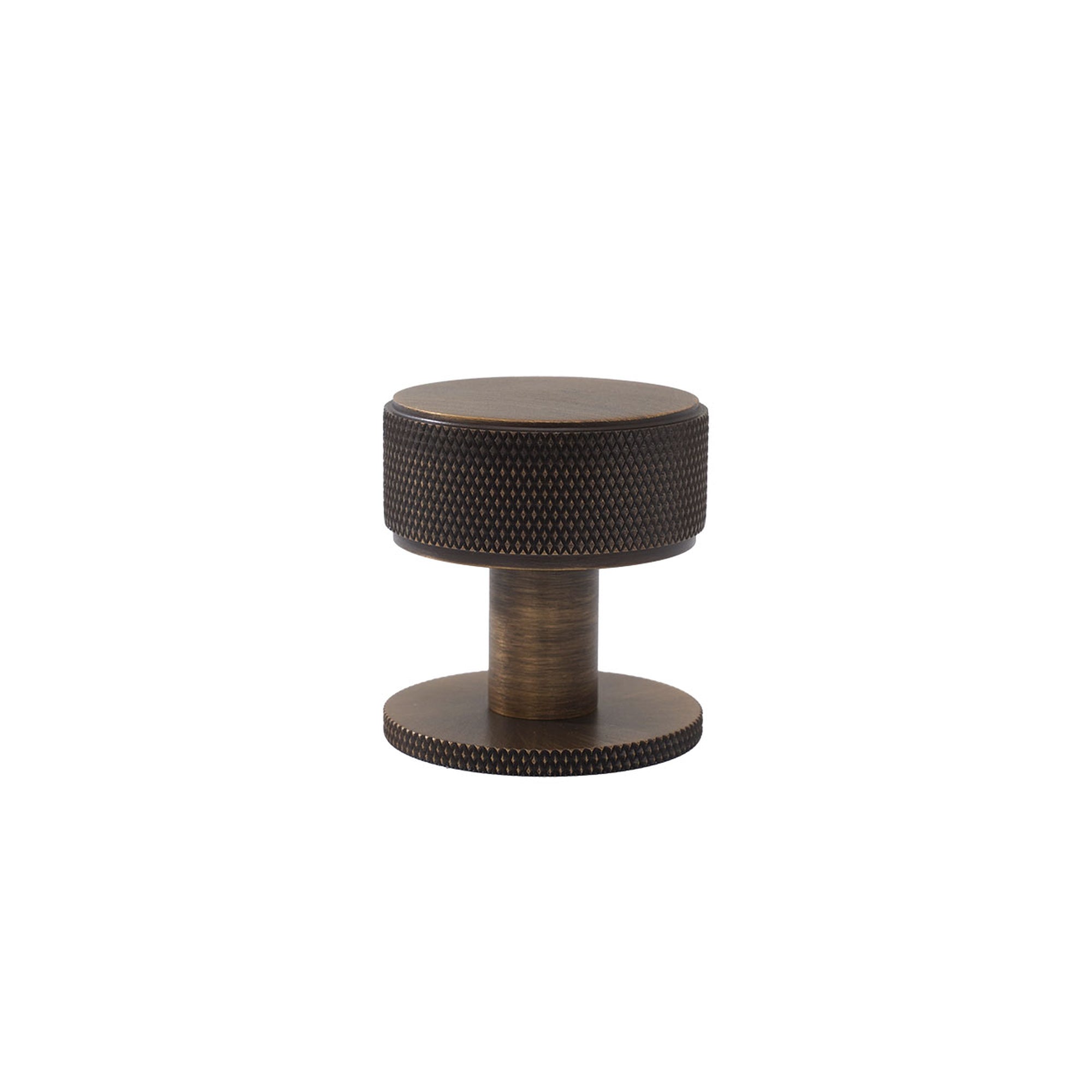 Momo Belgravia Knurled 35mm Solid Brass Round Knob Bronze