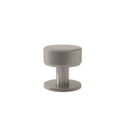 Momo Belgravia Knurled 35mm Solid Brass Round Knob Dull Brushed Nickel