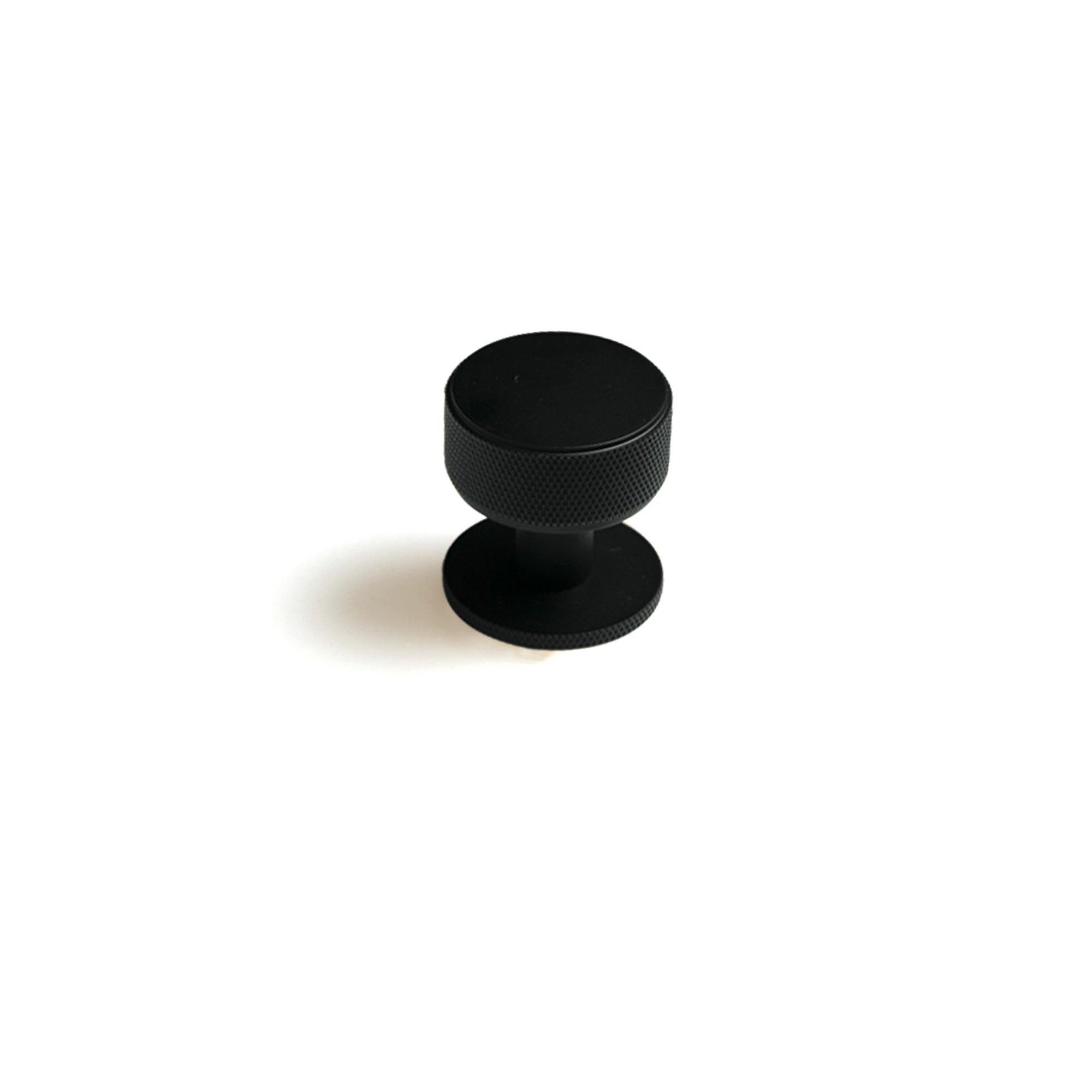 Momo Belgravia Knurled 35mm Solid Brass Round Knob Matt Black