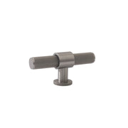Momo Belgravia Knurled 82mm Solid Brass T Knob Dull Brushed Nickel