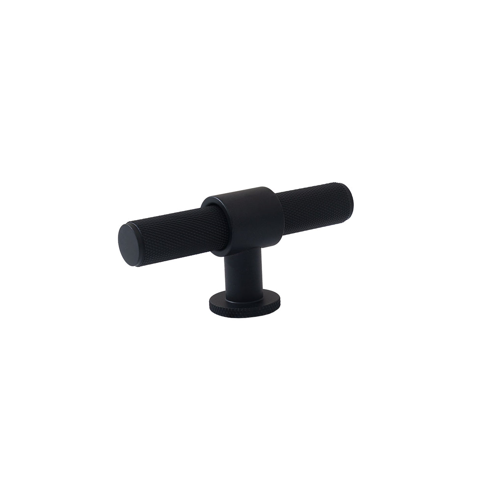 Momo Belgravia Knurled 82mm Solid Brass T Knob Matt Black