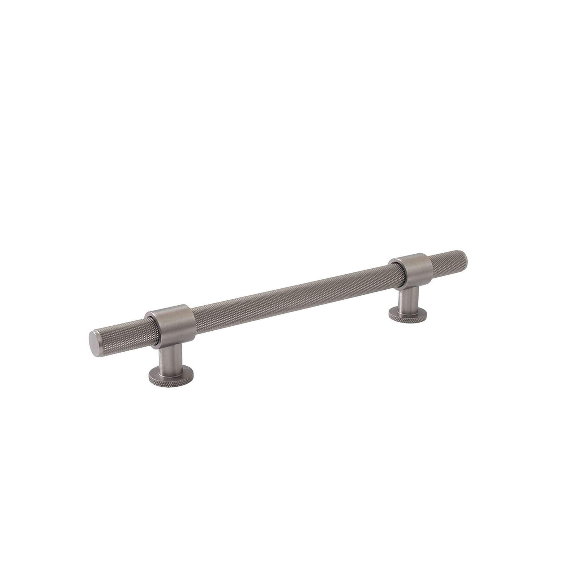 Momo Belgravia Knurled 160mm Solid Brass Bar Pull Dull Brushed Nickel