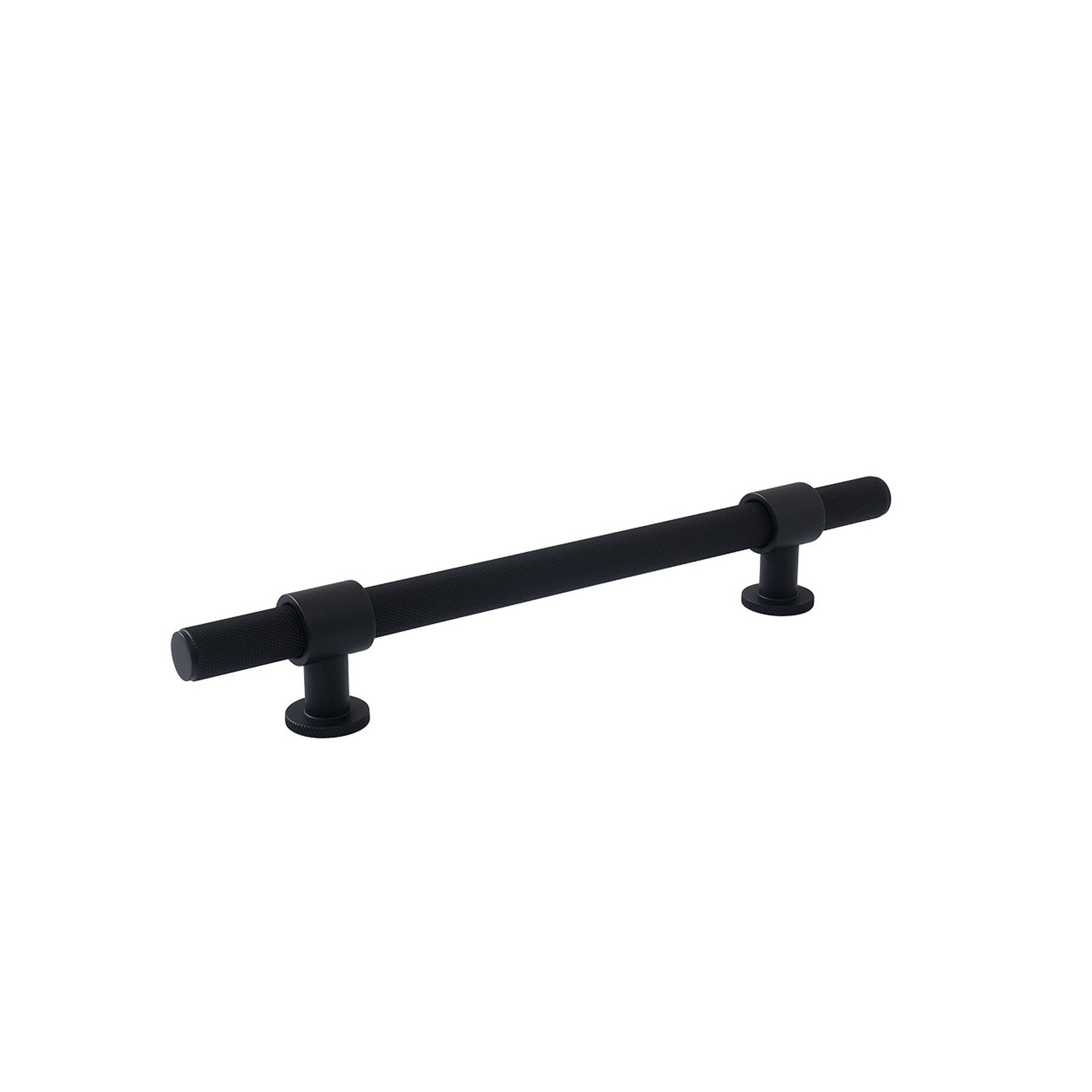 Momo Belgravia Knurled 160mm Solid Brass Bar Pull Matt Black
