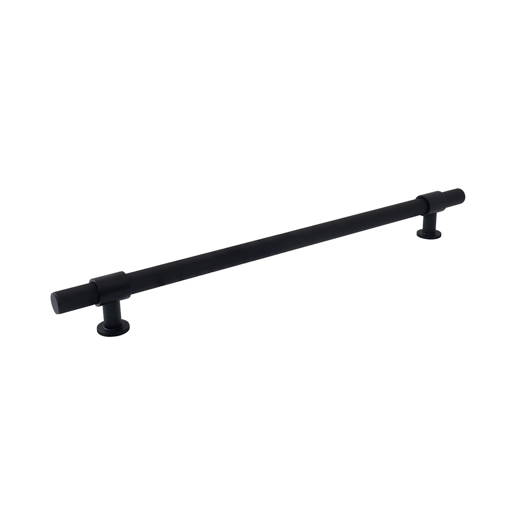 Momo Belgravia Knurled 320mm Solid Brass Bar Pull Matt Black