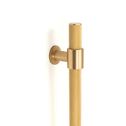 Momo Belgravia Knurled Door Pull with Back to Back Fixing 416mm Brushed Satin Brass