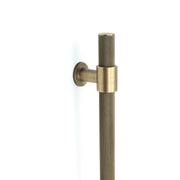 Momo Belgravia Knurled Door Pull with Back to Back Fixing 416mm Dark Brushed Brass