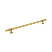 Momo Belgravia Knurled 416mm Solid Brass Appliance Pull Brushed Satin Brass