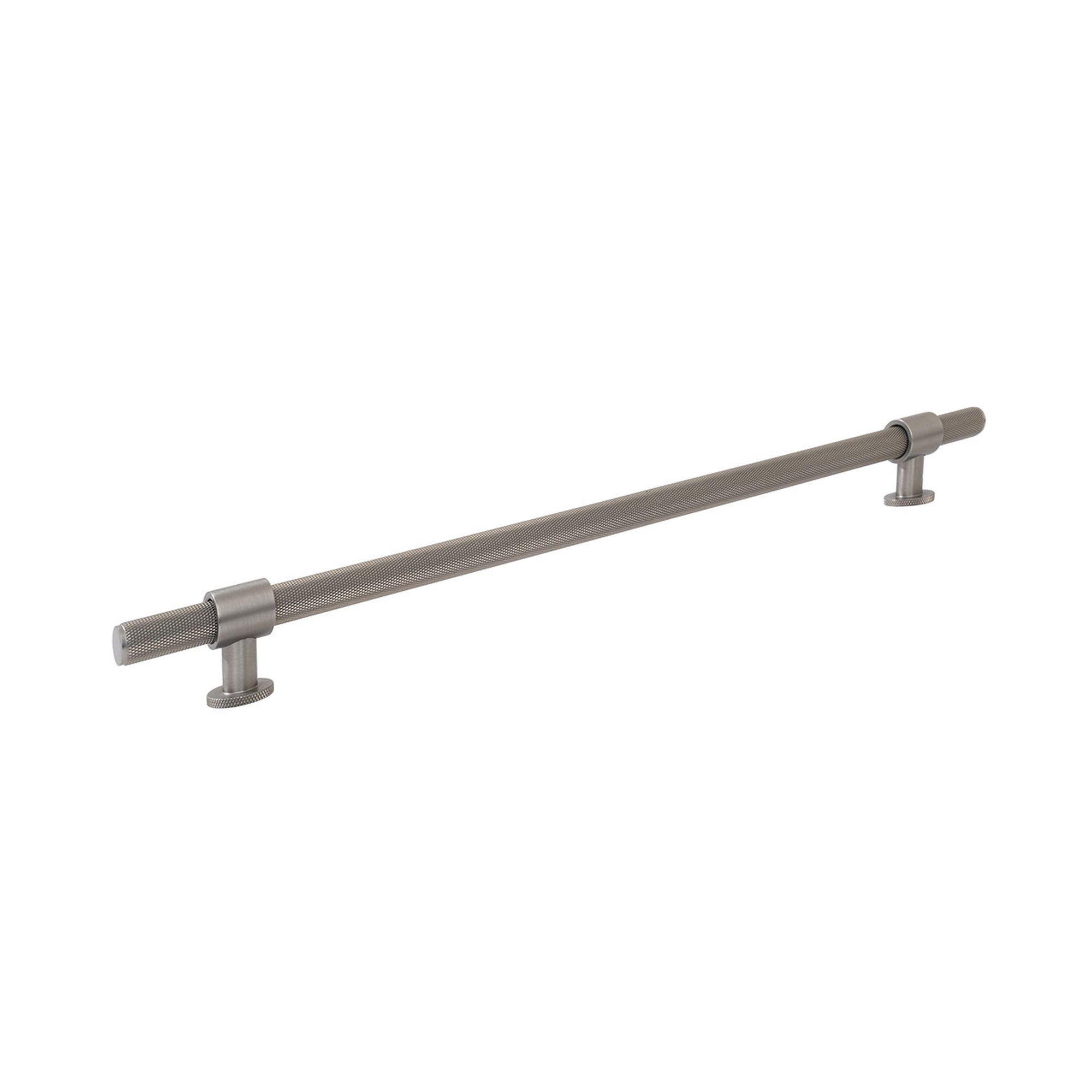 Momo Belgravia Knurled 416mm Solid Brass Appliance Pull Dull Brushed Nickel