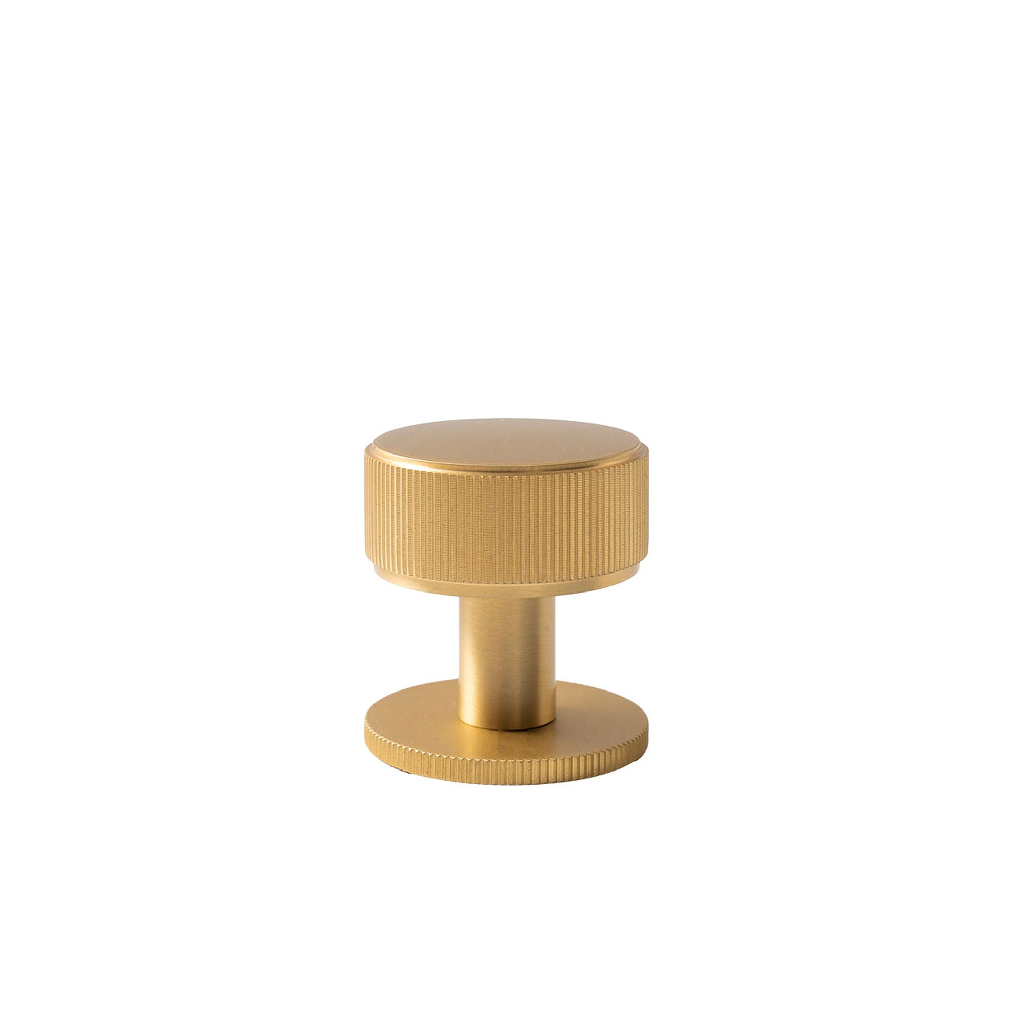 Momo Belgravia Lined 35mm Solid Brass Round Knob Brushed Satin Brass