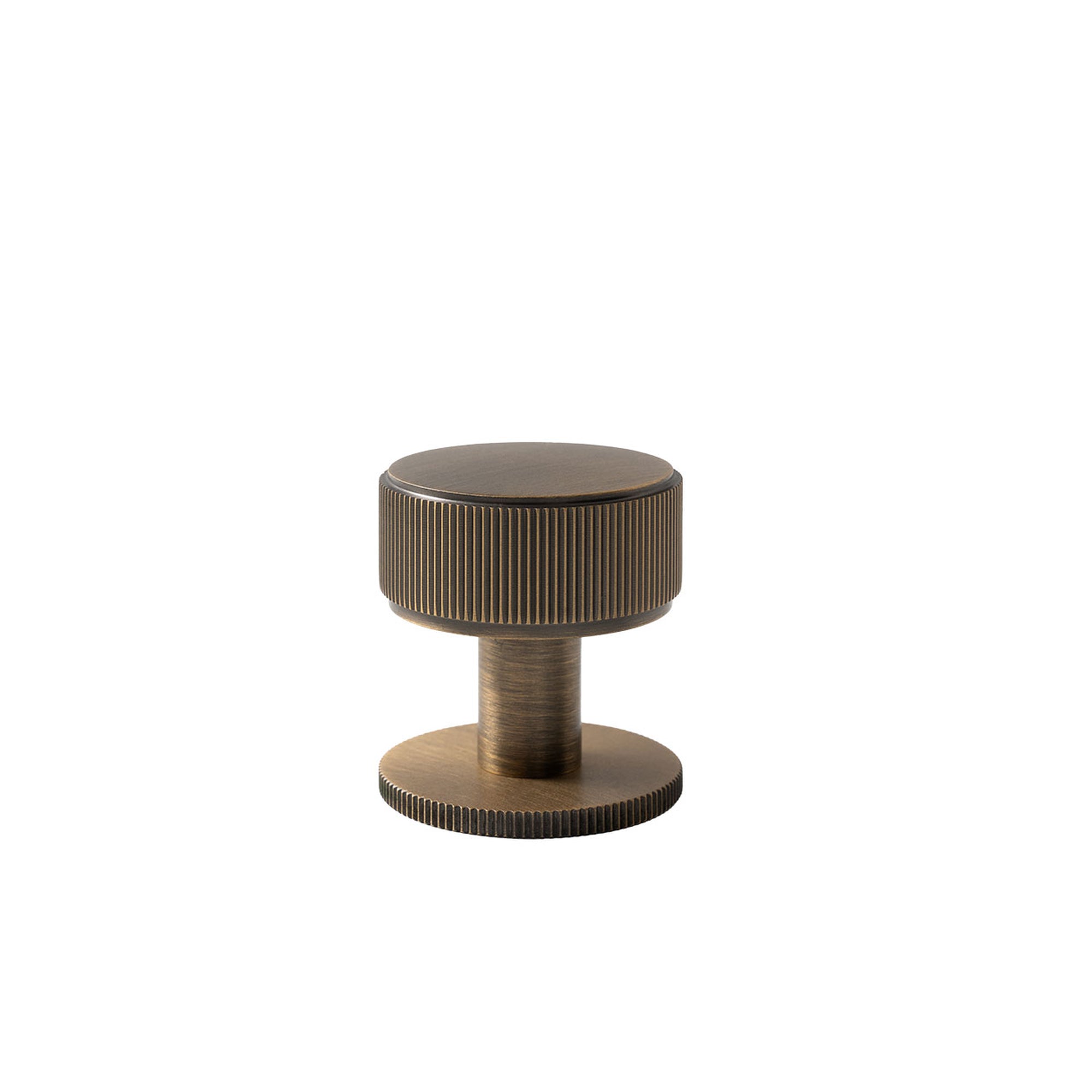 Momo Belgravia Lined 35mm Solid Brass Round Knob Dark Brushed Brass