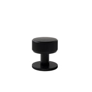 Momo Belgravia Lined 35mm Solid Brass Round Knob Matt Black