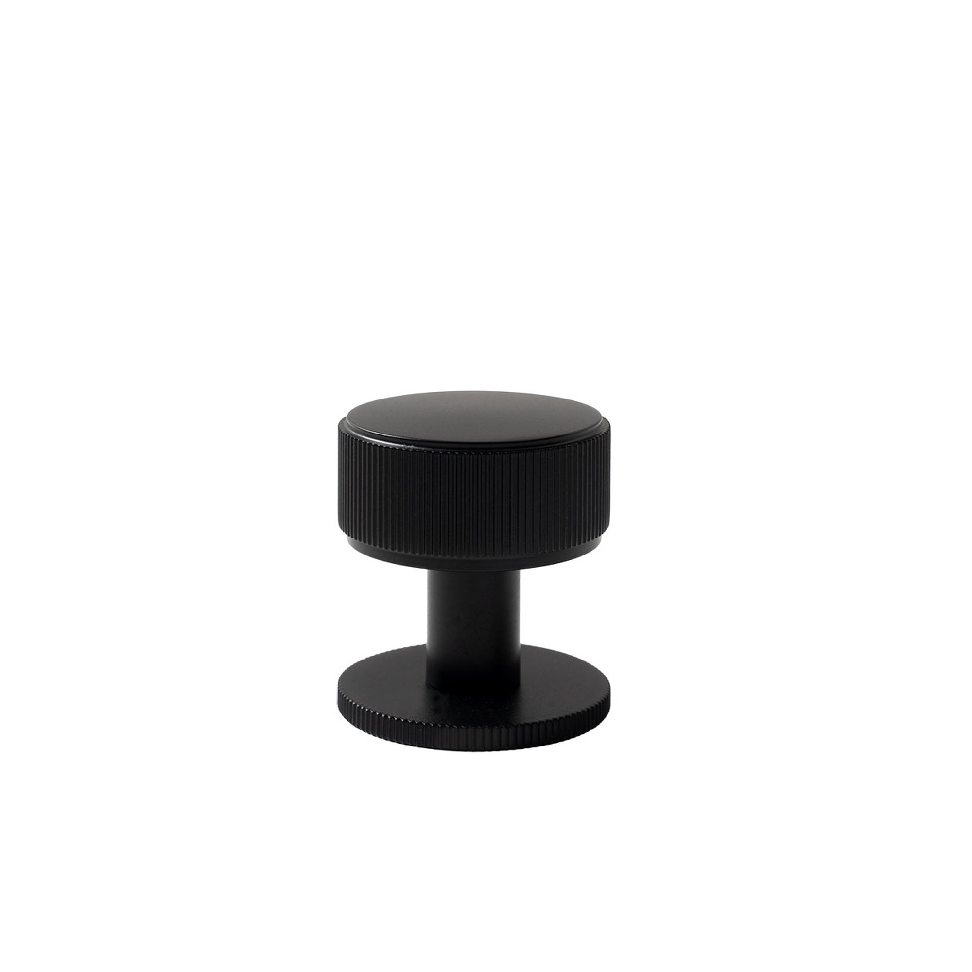 Momo Belgravia Lined 35mm Solid Brass Round Knob Matt Black