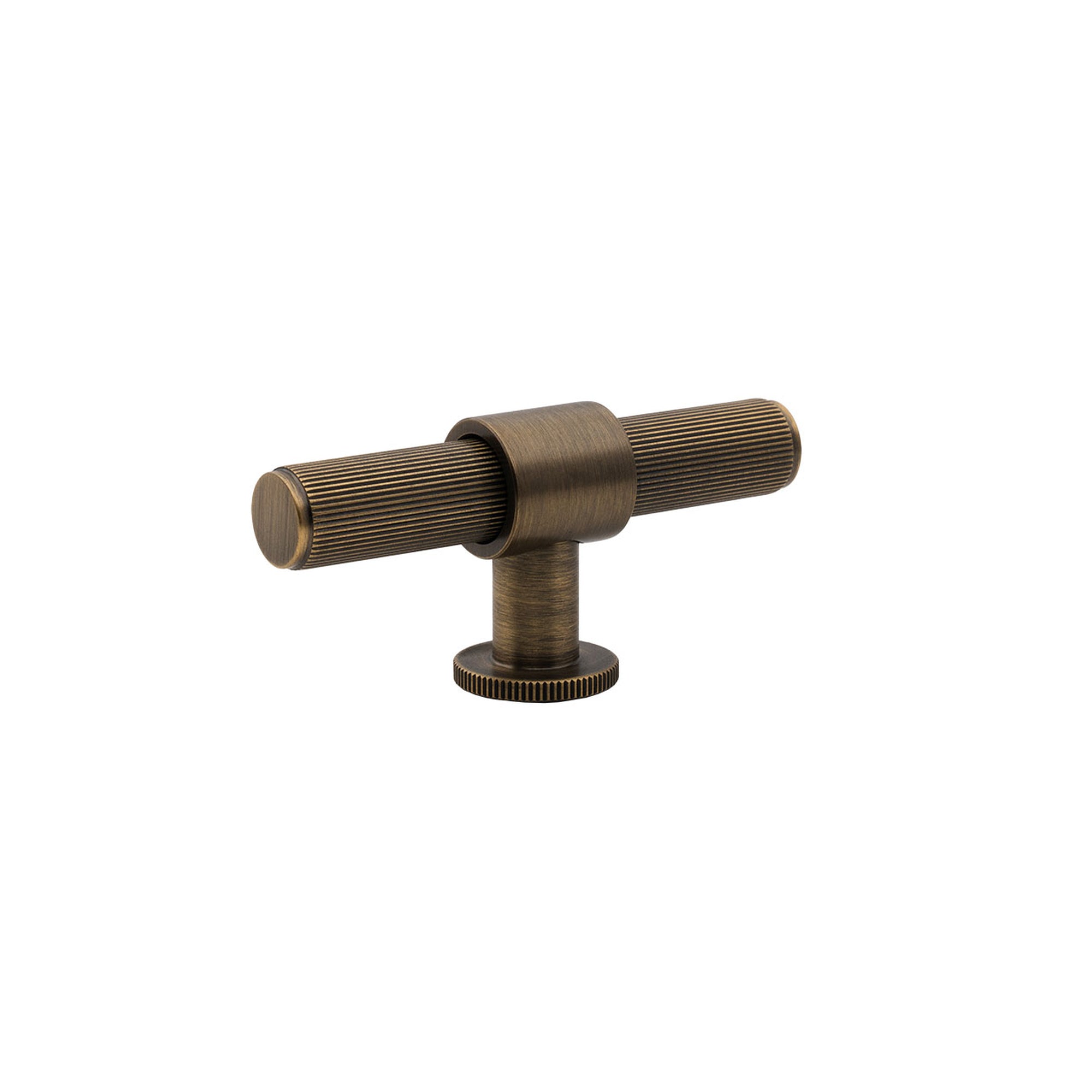 Momo Belgravia Lined 82mm Solid Brass T Knob Dark Brushed Brass