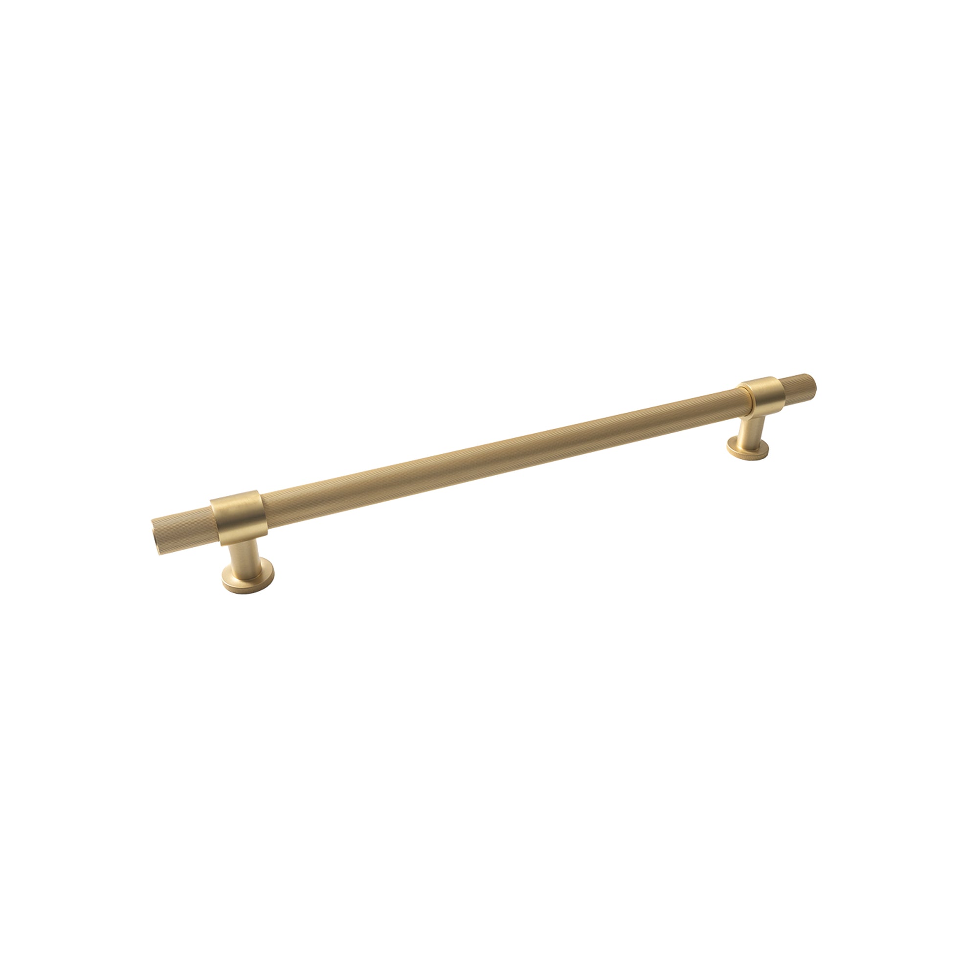 Momo Belgravia Lined Door Pull with Back to Back Fixing 416mm Brushed Satin Brass
