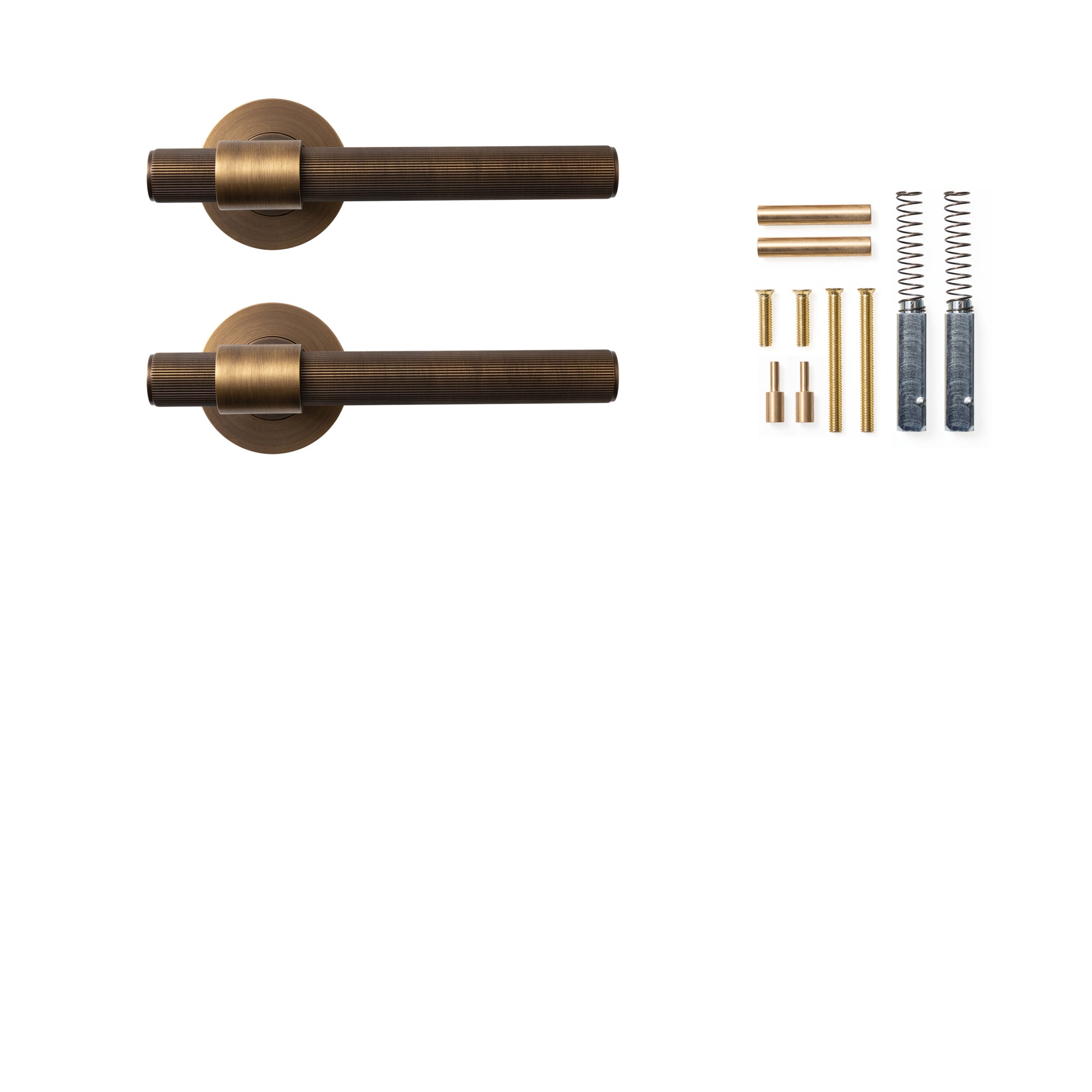 Momo Belgravia Lined Lever Handle Set Bronze