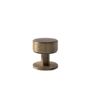 Momo Belgravia Plain 35mm Solid Brass Round Knob Dark Brushed Brass