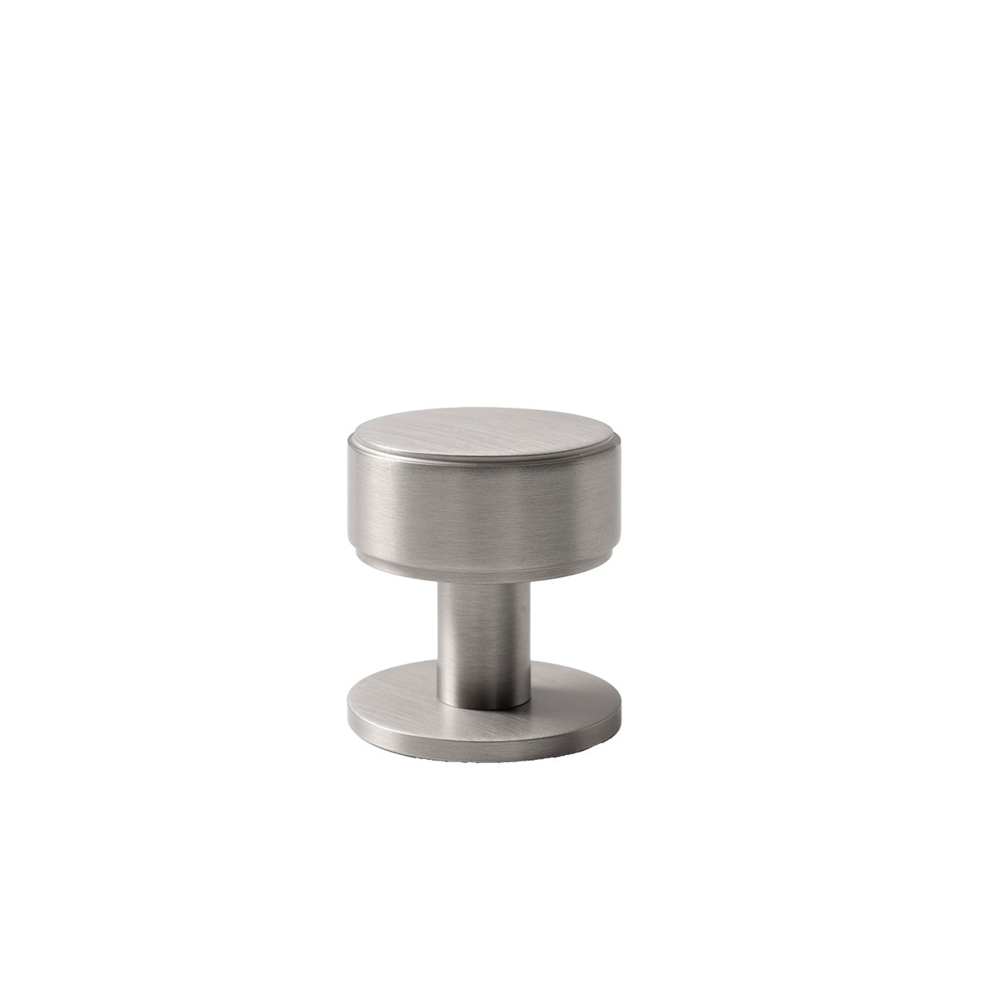 Momo Belgravia Plain 35mm Solid Brass Round Knob Dull Brushed Nickel